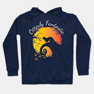Otterly Fantastic, Otter with sunset background Hoodie